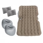 (135 * 70CM) Car Inflatable Bed Cushion Adult Car Travel Large Parts Split foot gray