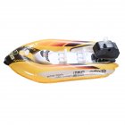 [EU Direct] Children Inflatable Bath Toys Wind-up Printing Dinghy Toy Mini Inflatable Boat with Pump Random Color