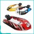  EU Direct  Children Inflatable Bath Toys Wind up Printing Dinghy Toy Mini Inflatable Boat with Pump Random Color