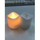 [EU Direct] Flameless LED Lights Candles Wavy Edge Electronic Candles for Wedding Party Home Decoration black_4.5 * 4 * 4