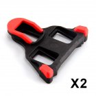 [EU Direct] Road Bike Cleats for Most Cycling Shoes, Self-locking Cycling Pedal Cleat for Shimano SH-11 SPD-SL red