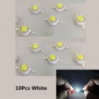 ID 10Pcs/Set 3W LED High Power Super Bright Lamp Beads Night Light for Flashlight Stage Yard  white light