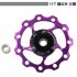  Indonesia Direct  11T 13T Aluminum Alloy MTB Mountain Bike Bicycle Rear Derailleur Pulley Jockey Wheel Road Bike Guide Roller For 7 8 9 10 Speed 13T red