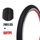 [Indonesia Direct] Anti Puncture Bicycle Tires 60TPI/14 16 Folding Tyres Road Bike Accessories 20 * 1.35 black tire