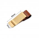 ID Handmade Leather Stainless Steel Pen Holder Clip Journal Notebook Accessory