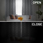 [US Direct] 2 Panels Blackout Curtains, Medallion Print Thermal Insulated Grommet Curtain Panels for Living Room, Medallion/Floral Pattern Window Treatment Set