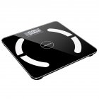 [US Direct] 28*28cm Body  Fat  Scale Bluetooth With 6mm Tempered Glass Panel 180kg Capacity black