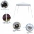  US Direct  3 X 3 Meter Waterproof Folding Tent Oxford Cloth Outdoor Portable Home Use Assemble Tent For Camping Hiking White