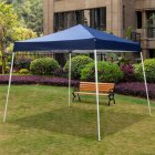 US 3x3 Meters Oxford Cloth Tent No Surrounding Cloth N001 Portable Folding Shed For Outdoor Use blue
