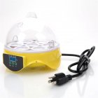 [US Direct] 7-egg Mini Electric Incubator Temperature Control Energy Saving For Chicken Duck Goose Poultry (us Plug) yellow