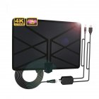 US 960 Miles TV Aerial Indoor Amplified Digital HDTV Antenna with 4K UHD 1080P DVB-T Freeview TV for Life Local Channels Broadcast As shown