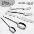  US Direct  CIBEAT 20 Piece S592 Stainless Steel Kitchen Flatware Set   Silver