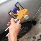 [US Direct] Car Repair Tool Practical Hardware Tools Dent Lifter Repair Dent Puller 18 Tabs Hail Removal Tool Set Gold