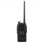 [US Direct] Dmr-1702 Digital Walkie-talkie 5w 2200mah Rechargeable Color Screen Uv Dual-segment With Gps Split Charging Detachable Antenna US Plug black