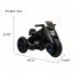  US Direct  Dual Drive 6v 4 5a h Children s 3 Wheels Electric  Motorcycle With Music Horn Headlights Wh538 black