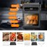  US Direct  GEEK CHEF 120v 60hz 1650w Kitchen Air Fryer Oven 26qt Large Capacity Digital Display Steam Convection Oven black