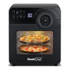US GEEK CHEF Kitchen Air Fryer 4 Slice Toaster Oven Convection Oven Black
