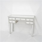  US Direct  Mirrored Desk Vanity Table With 5 Drawers For Home Bedroom Storage Five draws