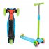  US Direct  Original LALAHO Toddlers Scooter Non foldable 3 speed Adjustment Blue Green Color Matching Scooter Blue green