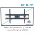  US Direct  Original LEADZM Cold Rolled Plate Tmds 204 32 70 Inch Double Pendulum Large  Base  Tv  Stand Load bearing 50kg Bracket black