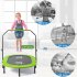  US Direct  Parent child Trampoline Adjustable Armrests Mini Double Trampoline For Outdoor green