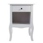 US Premium Night Stands with Storage Drawer End Table White