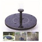 US Solar Bird bath Fountain Pump, Outdoor Watering Submersible Pump, Free Standing Water Pumps with 1.4W Solar Panel For Garden Pool Pond Patio 16x16x3.8cm