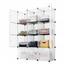 US Storage Shelf 4 Layers 12-cube 35x35x35 Cube Storage Cabinet White