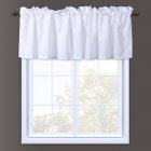 [US Direct] Waffle Weave Textured Waterproof Room Darkening Window Curtain Valance, 60