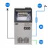  US Direct  ZOKOP 120v 495w 24h Us Plug Ice Machine Stainless Steel Transparent Cover Commercial Ice Maker For Home Restaurant Bar SKF B30F C 32R