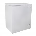 [US Direct] ZOKOP 143l/ 5.0 Cu.ft Single Door Horizontal Freezer Adjustable Temperature Freezer For Apartment Office Small Kitchen White