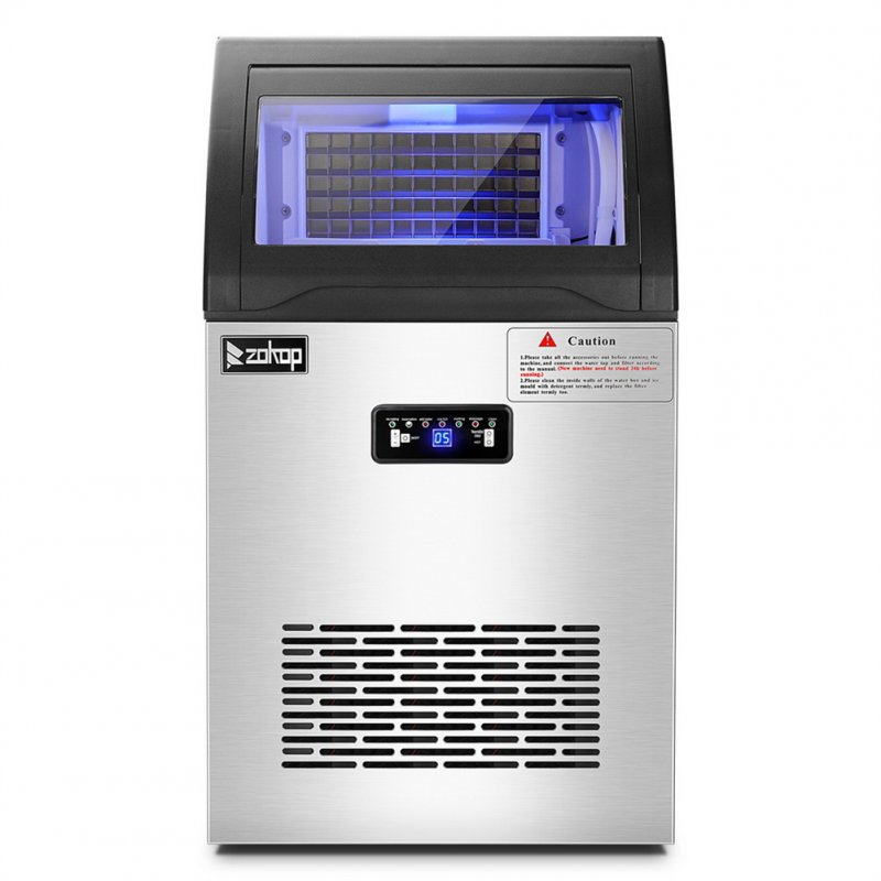 US ZOKOP Commercial Freestanding Stainless Steel Ice Maker