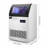  US Direct  ZOKOP Commercial Freestanding Stainless Steel Ice Maker For Home Kitchen Office Restaurant Bar Coffee Shop 120 lbs