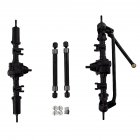 1/10 RC Car Front & Rear Bridge Axle Shaft Transmission Bridge with Differential for SCX10 SCX10 II 90046 90047 313mm 12.3in Wheelbase Assembled Frame Chassis Without differential_Front and rear axles + drive shafts