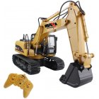 1/14 Rc Truck Caterpillar Alloy Tractor Engineering Car 2.4ghz Radio Controlled Car 15 Channel Rc Excavator Toy For Boy as shown