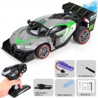 1:18 Alloy Remote Control Car Spray Stunt 2.4g High Speed Racing Drift Skeleton Car Toy For Children 930-10A Silver 1:18