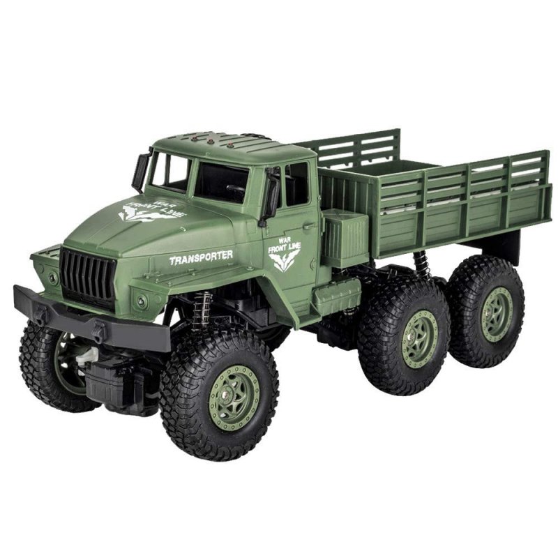 1/18 Six-wheel Remote Control Off-road Vehicle Four-wheel Drive Simulation Car Children Toy green