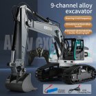 1:24 RC Alloy Engineering Vehicle 9-channel Simulation Excavator Dump Truck Model 667 alloy excavator