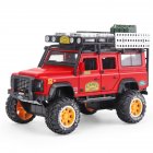 1:28 Simulation SUV Car Model Light Sound 6 Doors Open Alloy Pull Back Auto Toy Collection red