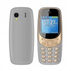 1 33 inch Q3308 Pro Mini Mobile Phone MTK6261 32MB RAM 32MB ROM Wireless Call Recording Cellphone Grey