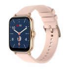 1.7 Inch HD Screen Y20 Smart Watch Men Rotate Button IP67 <span style='color:#F7840C'>Waterproof</span> Smartwatch Rose gold