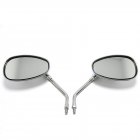 1 Pair 10MM Motorcycle Rearview Side Mirrors Adjustable Blind Spot Mirror for Kawasaki Suzuki