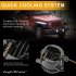 1 Pair 4Inch Round Led Fog Lights 30W 6000K White Halo Ring DRL Off Road Fog Lamps For Jeep Wrangler   2 pieces of white light 