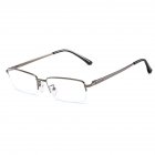 1 Pair Of Anti-blue Light Business  Glasses Half Frame Glasses Metal Frame Fashion Eyewear