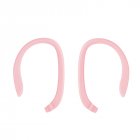 1 Pair Protective Earhooks Holder Secure Fit Hooks for Airpods Apple Wireless Earphones Accessories Silicone Sports Anti-lost Pink