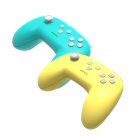 1 Pair of Bluetooth Wireless Game Controller for Switch Pro  Green + yellow