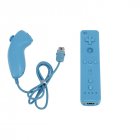 1 Set For WII Left and Right Handle Without Silicone No Hand Rope blue