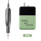 1 Set Of Nail Polishing Tool Mini 30000 Rpm Electric Nail File Nail Art Equipment Green (send ceramic grinding head + adapter)