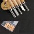 1 Set Wood Carving Chisels Knife Basic Cut Detailed Woodworking Gouges DIY Hand Tools 8 Pcs box