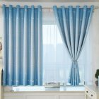100*200cm Blackout Curtain Cloud Print Perforated Drapes for Home Bedroom Balcony Decoration blue_100*200cm (W*H)